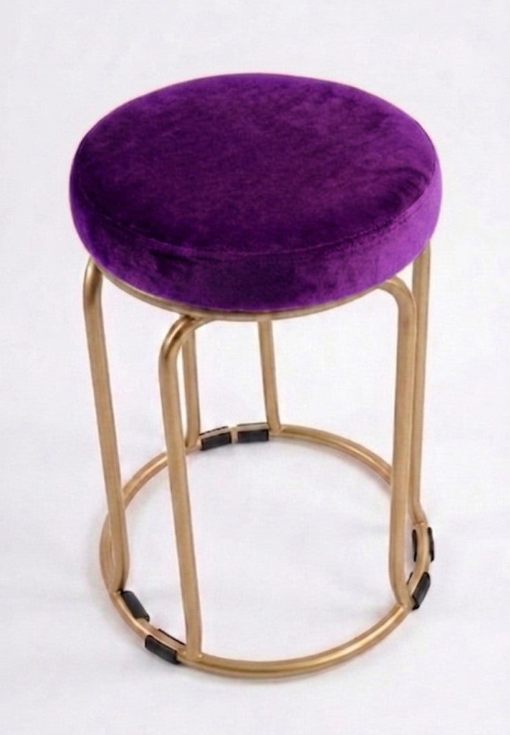 The Merchant Store Industrial Style Metal Bar Stool with Backrest