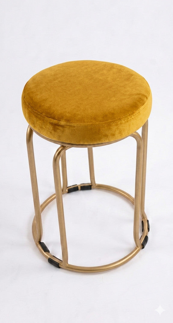 The Merchant Store Industrial Style Metal Bar Stool with Backrest