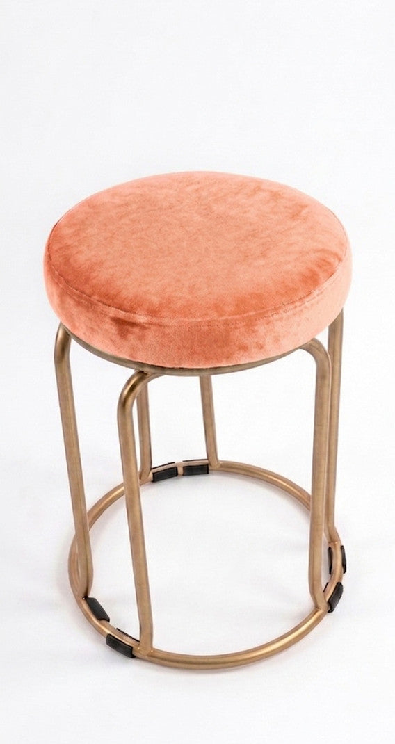 The Merchant Store Industrial Style Metal Bar Stool with Backrest