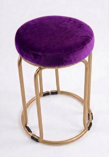 The Merchant Store Industrial Style Metal Bar Stool with Backrest