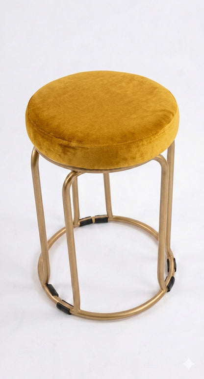 The Merchant Store Industrial Style Metal Bar Stool with Backrest
