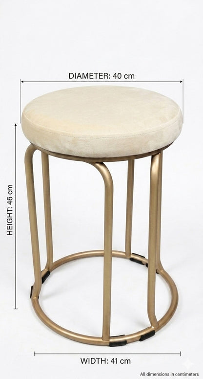 The Merchant Store Industrial Style Metal Bar Stool with Backrest