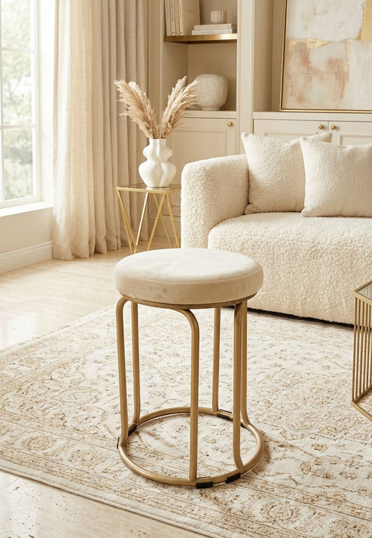 The Merchant Store Industrial Style Metal Bar Stool with Backrest
