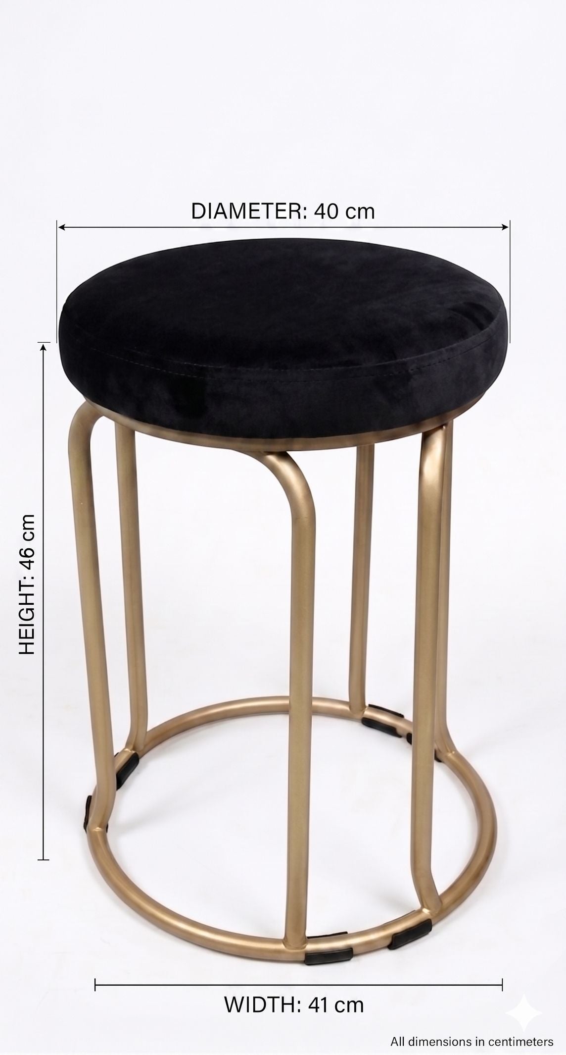 The Merchant Store Industrial Style Metal Bar Stool with Backrest