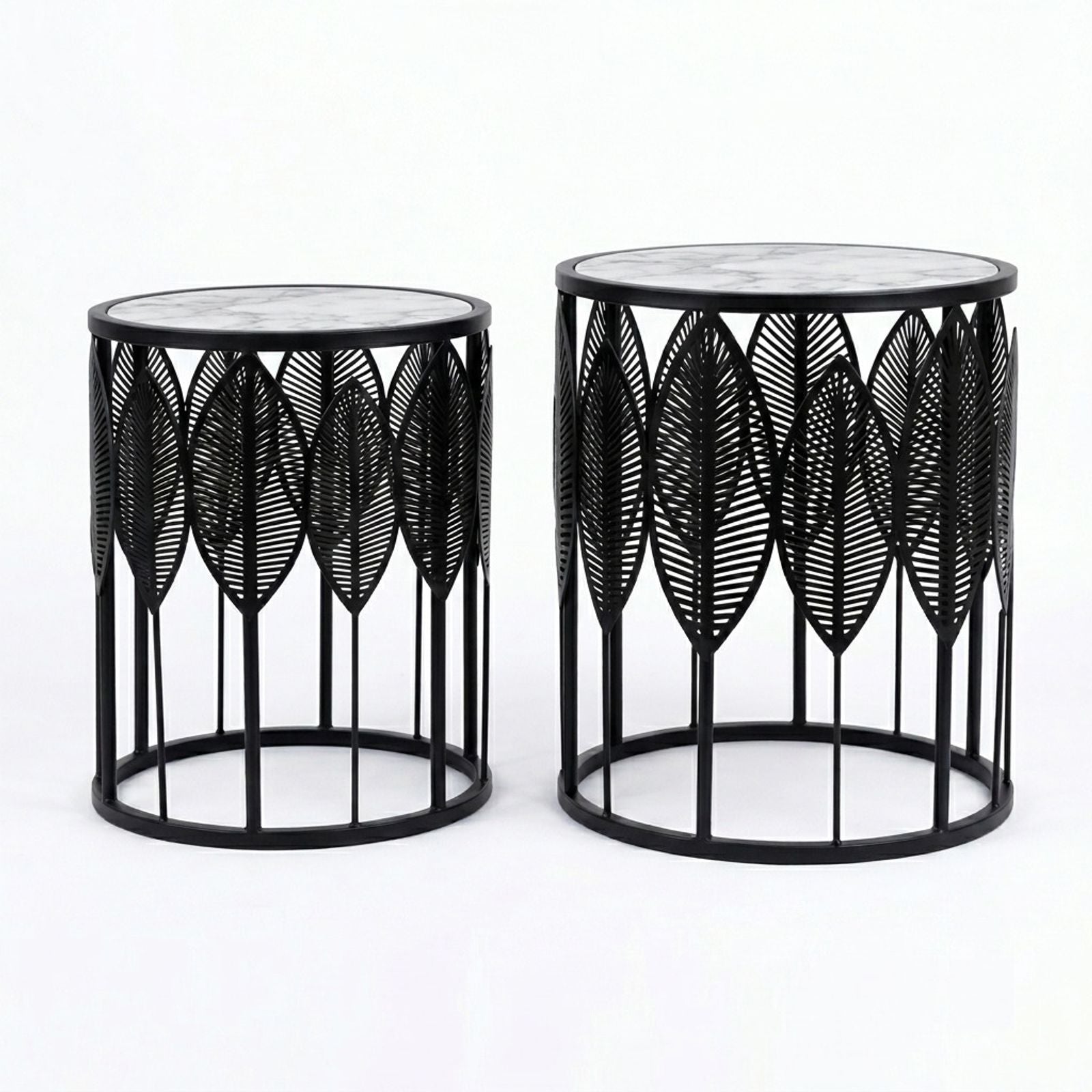 The Merchant Store Laser Cut Design Modern Premium Metal Coffee Table