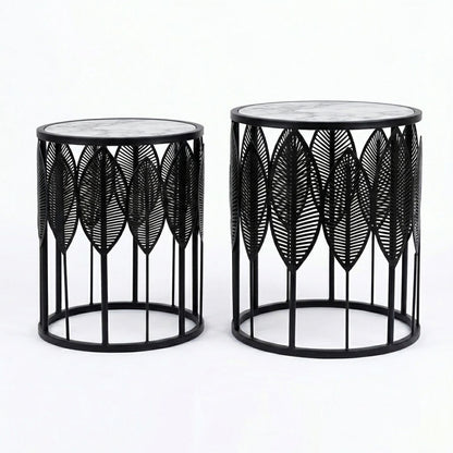 The Merchant Store Laser Cut Design Modern Premium Metal Coffee Table