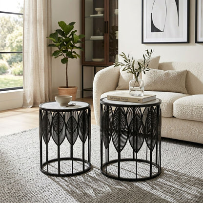 The Merchant Store Laser Cut Design Modern Premium Metal Coffee Table