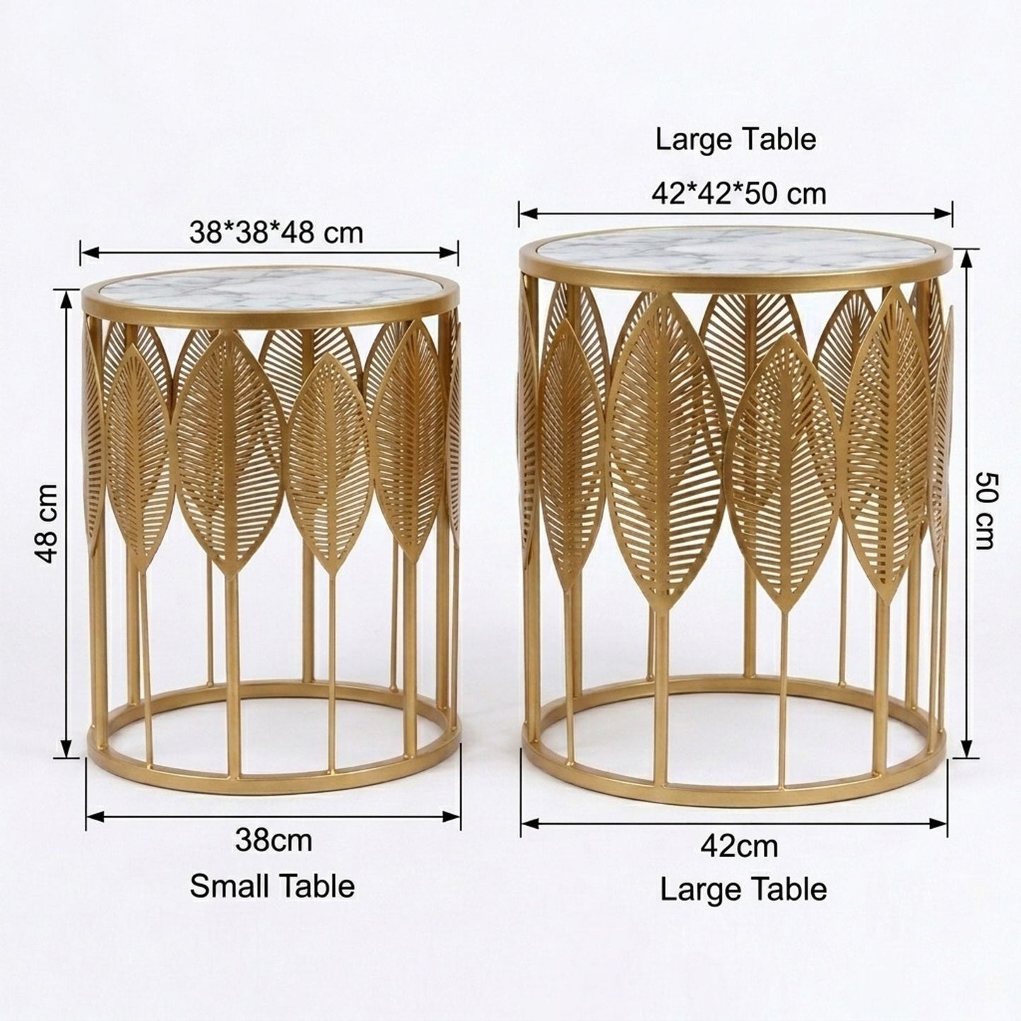 The Merchant Store Laser Cut Design Modern Premium Metal Coffee Table