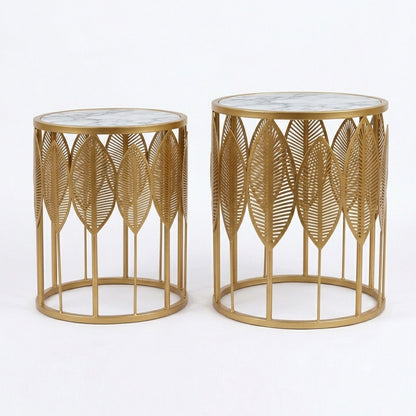 The Merchant Store Laser Cut Design Modern Premium Metal Coffee Table