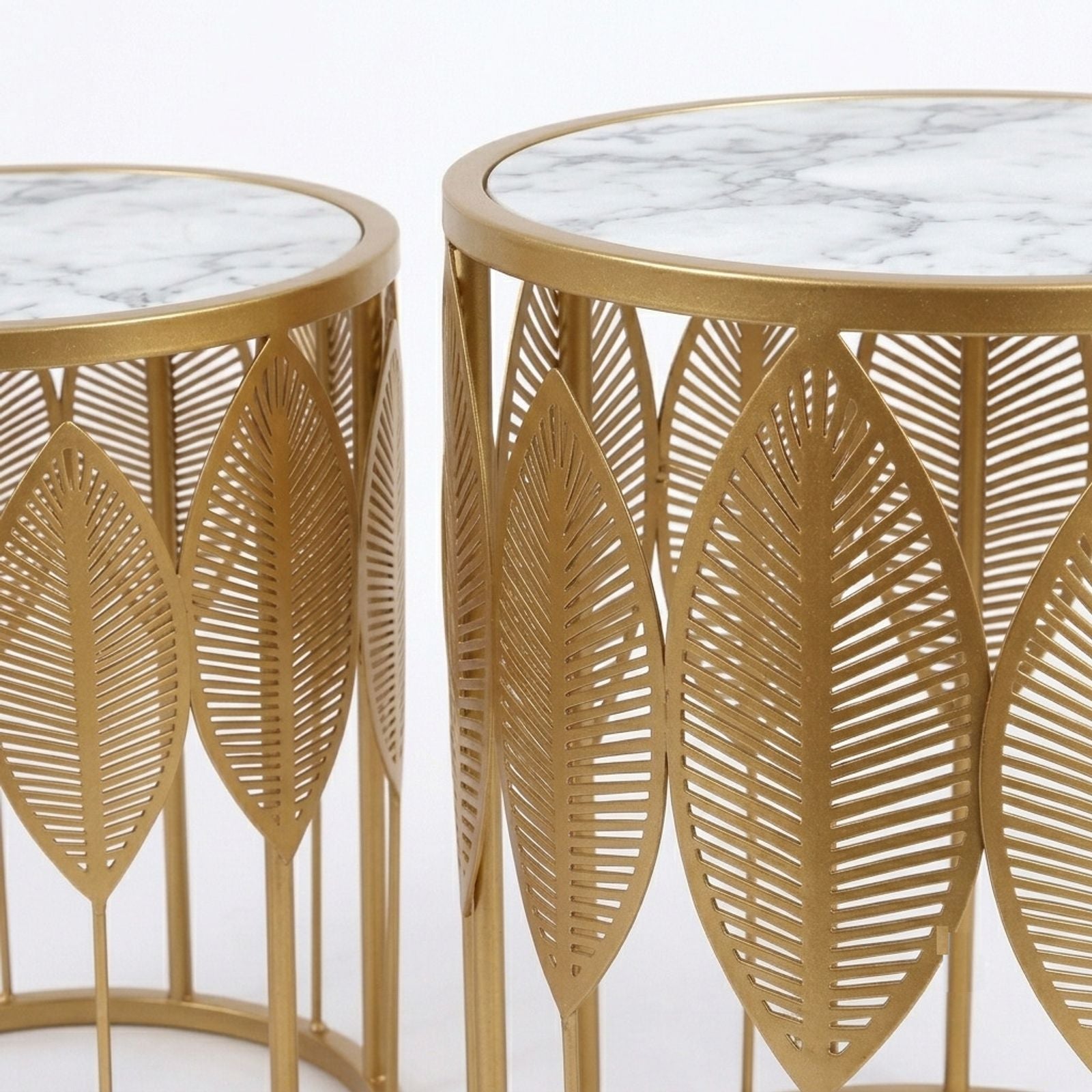 The Merchant Store Laser Cut Design Modern Premium Metal Coffee Table