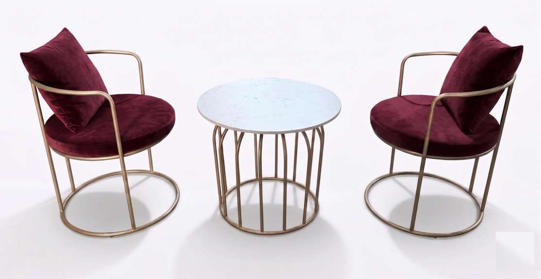The Merchant Store Table and Chair sets for balcony,indoor Metal Outdoor Chair