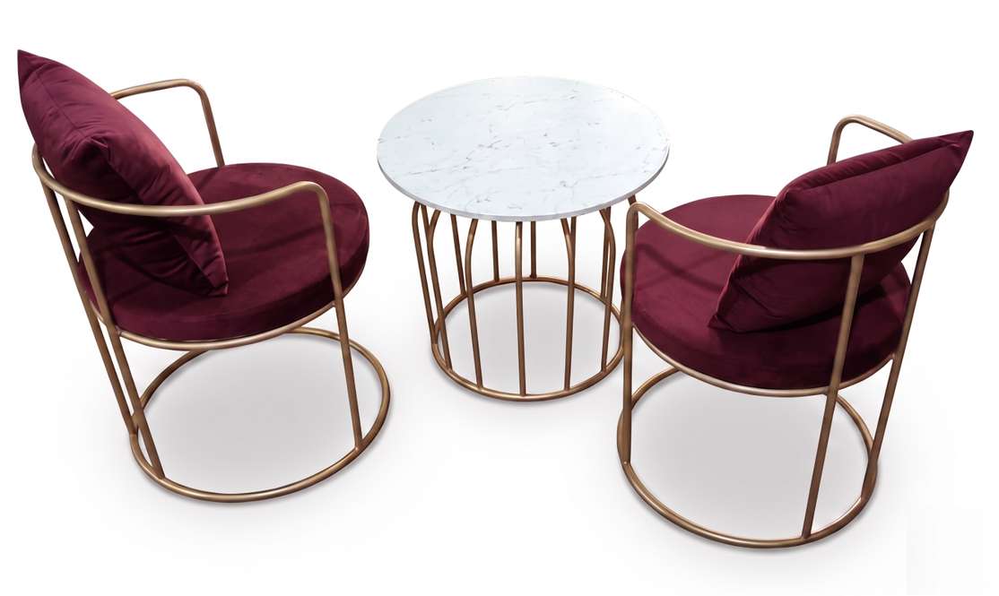 The Merchant Store Table and Chair sets for balcony,indoor Metal Outdoor Chair