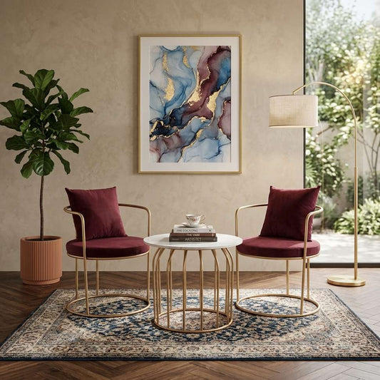 The Merchant Store Table and Chair sets for balcony,indoor Metal Outdoor Chair