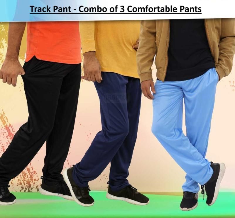 Mens Lycra Track Pant Pack of 3