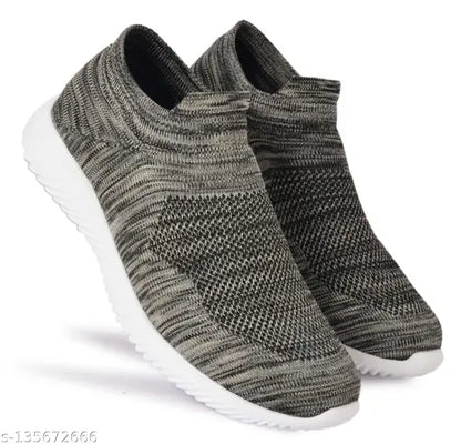 MRJ1368 Men's Grey Mesh Running/walking/Gym/Hikking Sport Shoes