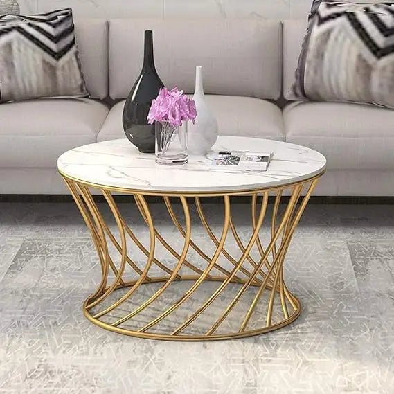 Modern Multi-Functional Coffee Side Table Metal Legs Metal Cocktail Center Table Living Room Furniture Luxury
