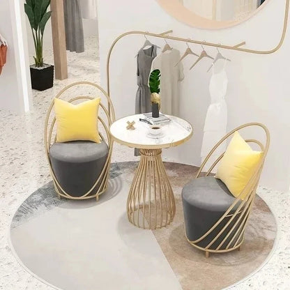 Luxury Cafe Furniture Modern Hotel Chairs Nordic Luxury Velvet Restaurant Negotiating Table Chairs Sofa Chairs