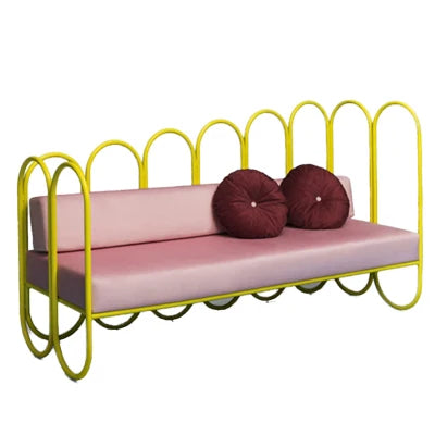 Nordic Lazy Sofa Modern Minimalist Sofa Bench Leisure Home Restaurant Card Seat Back Long Soft Stool