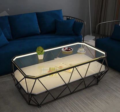 The Merchant Nordic Modern Minimalist Style Golden Coffee Table