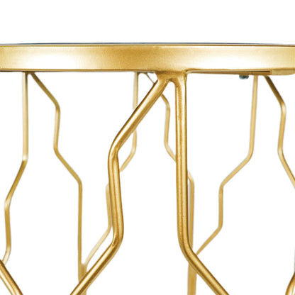 Coffee Tables Set Modern Classic Design Side End Table Luxury Golden Mirror Speaker Metal Iron Living Room Furniture 1 Nest Ming