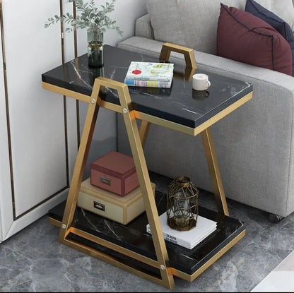 Side Table Movable Small Coffee Table Simple Modern Living Room Sofa Side Cabinet Creative Side Table