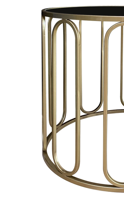 Sets Design Modern Gold Iron Metal Top Living Room Sofa Side Simple End Coffee Table