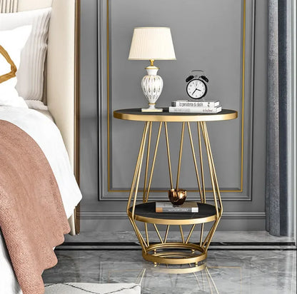 Coffee Table Gold Book Bed Bedside Small Sofa Accent Side Set Gold Living Room Furniture Modern Luxury Marble Coffee End Table