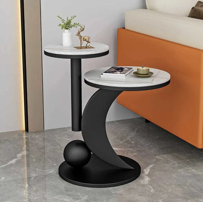 Living Room Sofa Side Table Modern Simple Iron Balcony Table Nordic Bedside Cabinet Small Tea Table