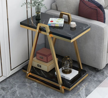 Side Table Movable Small Coffee Table Simple Modern Living Room Sofa Side Cabinet Creative Side Table