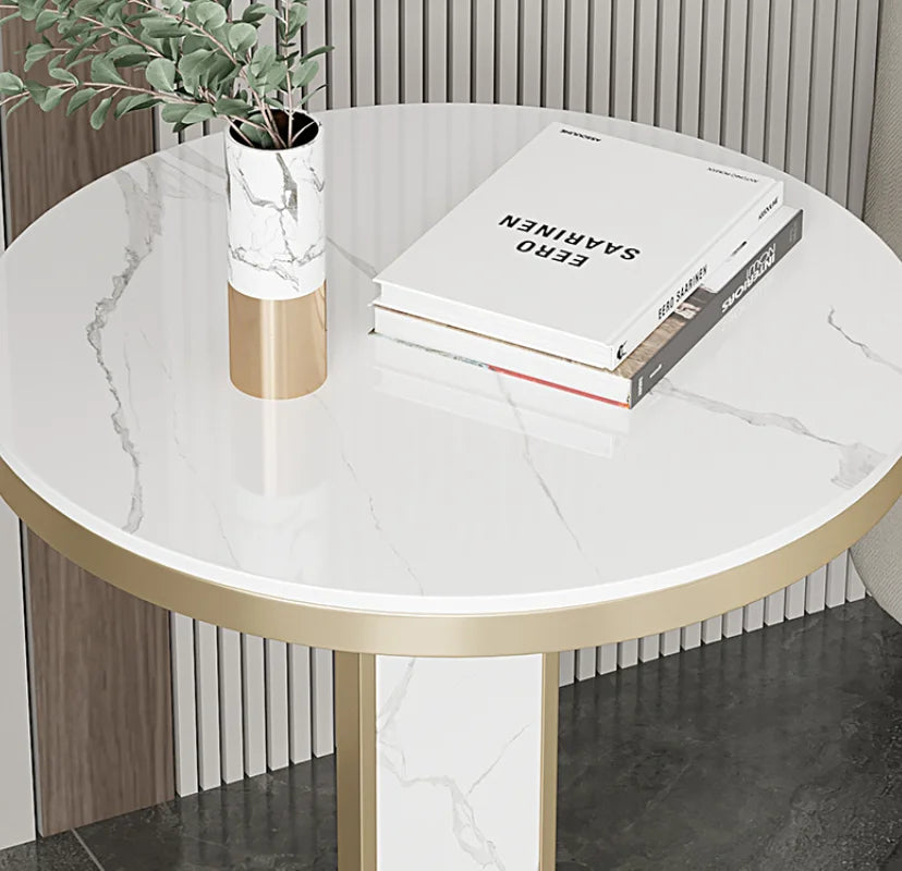 Modern Luxury Round Glass Top Coffee Table