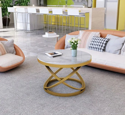 Small Coffee Table 2026 New Light Luxury Simple Small Apartment Living Room Coffee Table Round Table