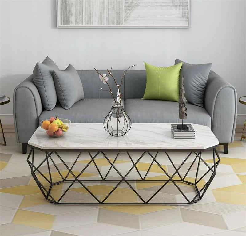 The Merchant Nordic Modern Minimalist Style Golden Coffee Table
