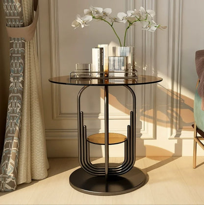 Hot Sale Home Furniture Side Table for Living Room Marble Coffee Table Stainless Steel Side Table