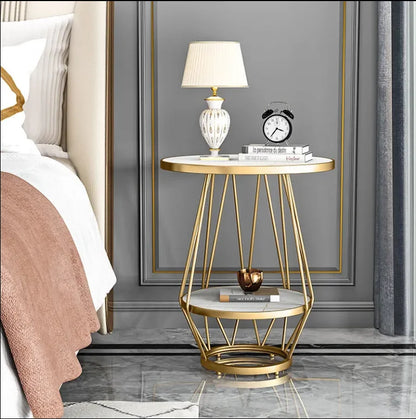 Coffee Table Gold Book Bed Bedside Small Sofa Accent Side Set Gold Living Room Furniture Modern Luxury Marble Coffee End Table