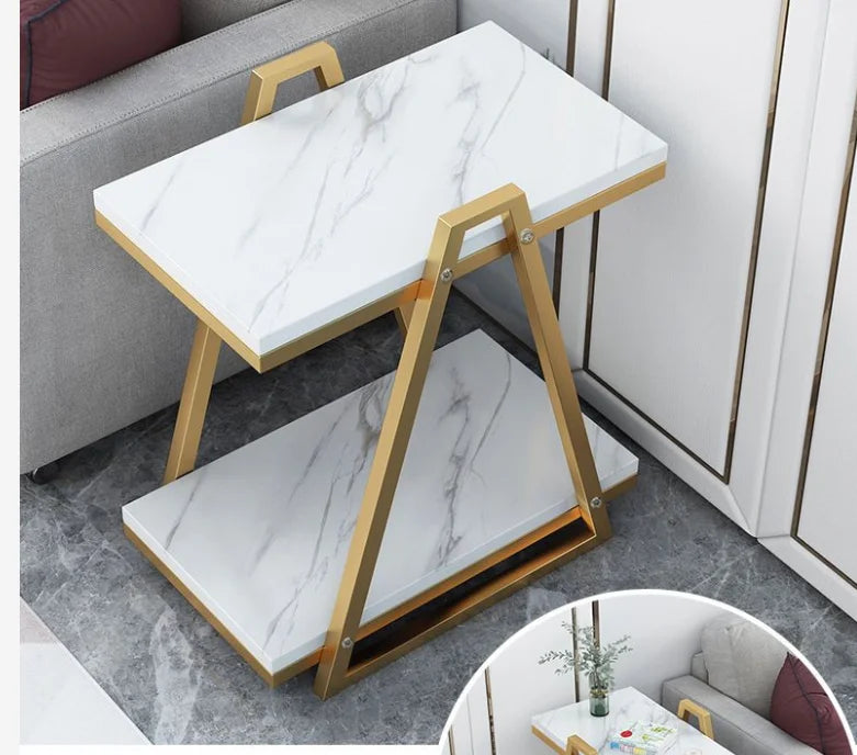 Side Table Movable Small Coffee Table Simple Modern Living Room Sofa Side Cabinet Creative Side Table
