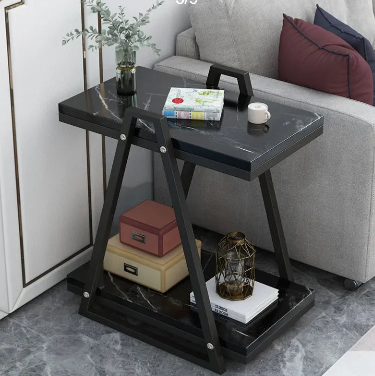 Side Table Movable Small Coffee Table Simple Modern Living Room Sofa Side Cabinet Creative Side Table