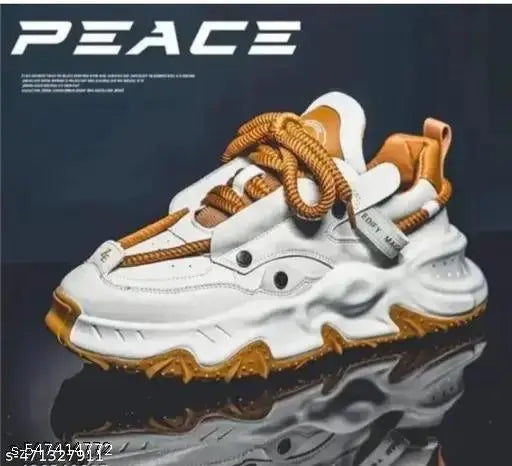 Stylish Sneakers for Men | Durable and Trendy Sneakers | Sporty and Casual Look | Classic White | Fashionable